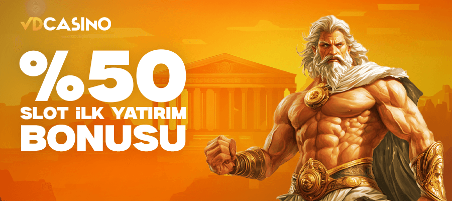 %50 Çevrimsiz  Slot İlk Yatırım Bonusu
